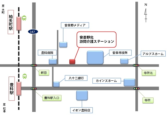 安曇野北訪問介護ステーション地図